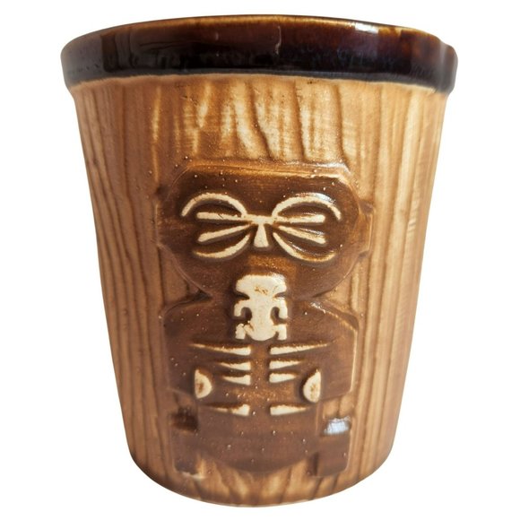 Harvey's Lake Tahoe Tiki Bucket Mug Vintage 1960s OMC Otagiri Japan Label 3D - Picture 6 of 9